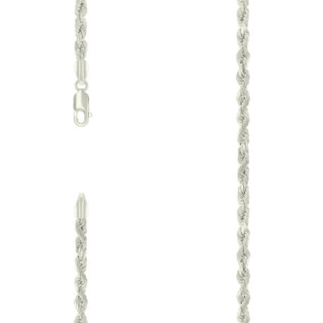 925 Silver Hollow Rope Chain 4mm