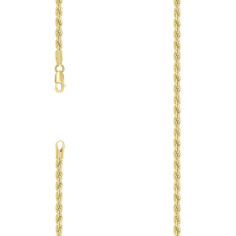 925 Silver Hollow Rope Chain 4mm