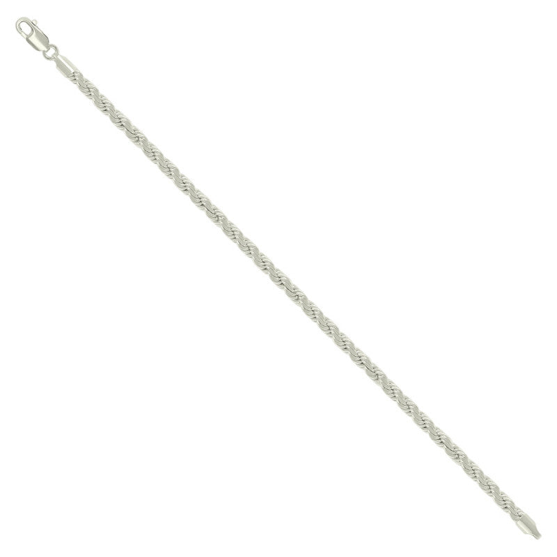 925 Silver Hollow Rope Chain 4mm