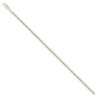 925 Silver Hollow Rope Chain 4mm