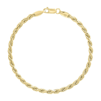 925 Silver Hollow Rope Chain 4mm