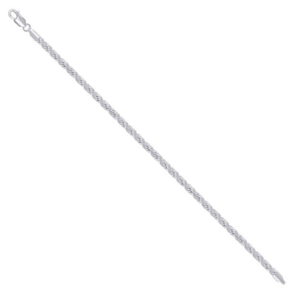 925 Silver Hollow Rope Chain 4mm