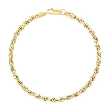 925 Silver Hollow Rope Chain 4mm