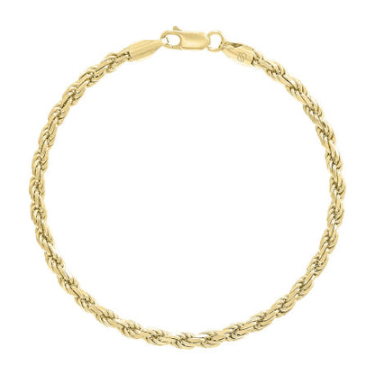 925 Silver Hollow Rope Chain 4mm