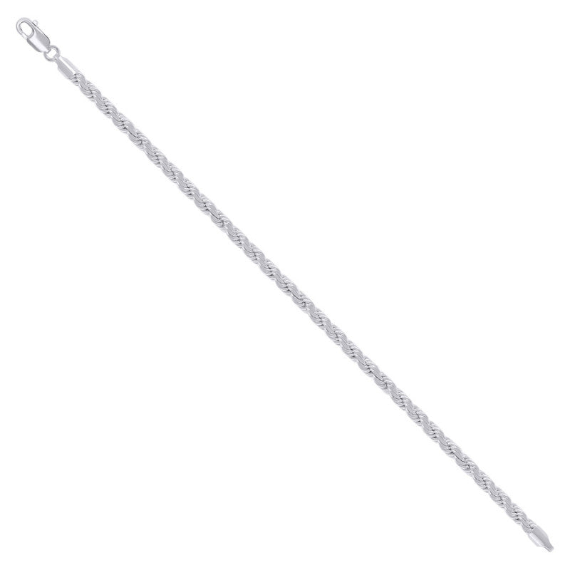 925 Silver Hollow Rope Chain 4mm