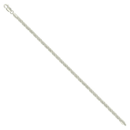 925 Silver Hollow Rope Chain 4mm