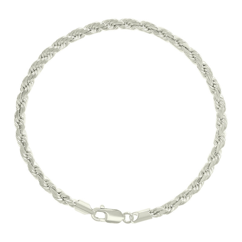 925 Silver Hollow Rope Chain 4mm