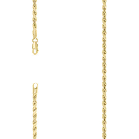 925 Silver Hollow Rope Chain 4mm