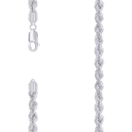 925 Silver Hollow Rope Chain 5.3mm