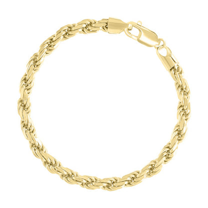 925 Silver Hollow Rope Chain 5.3mm