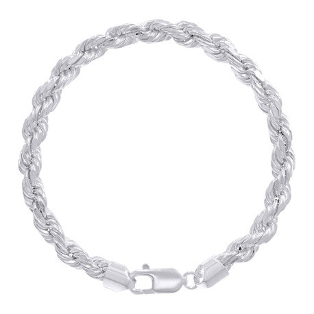 925 Silver Hollow Rope Chain 5.3mm
