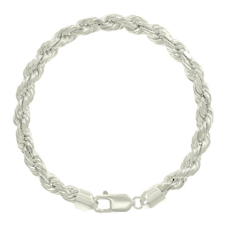925 Silver Hollow Rope Chain 5.3mm