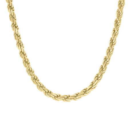 925 Silver Hollow Rope Chain 7.5mm