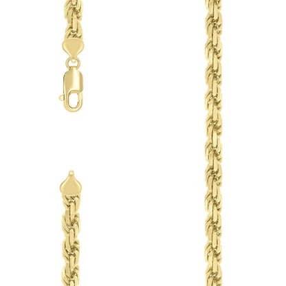 925 Silver Hollow Rope Chain 7.5mm