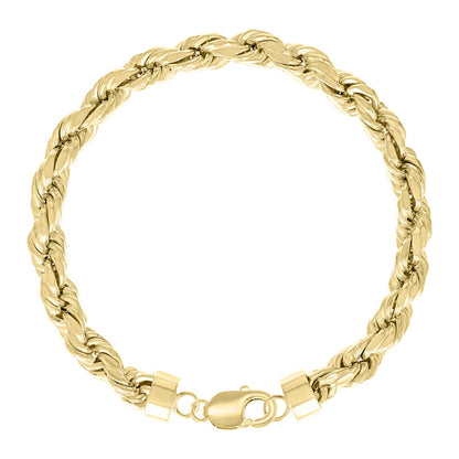925 Silver Hollow Rope Chain 7.5mm