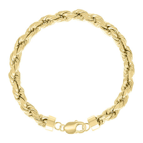925 Silver Hollow Rope Chain 7.5mm