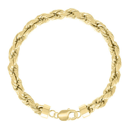 925 Silver Hollow Rope Chain 7.5mm