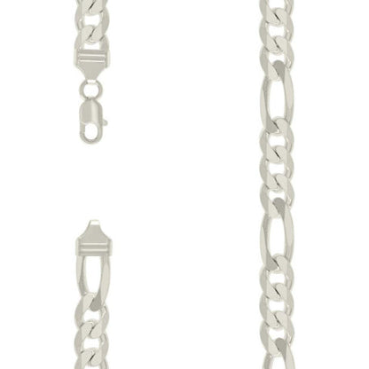 925 Silver Solid Classic Figaro 11.0mm