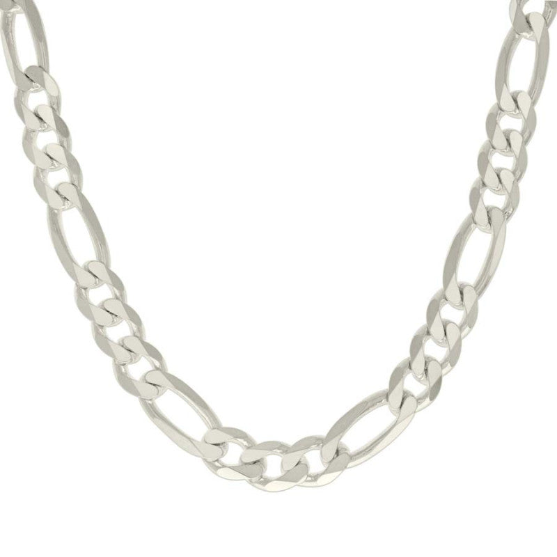 925 Silver Solid Classic Figaro 11.0mm
