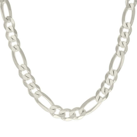 925 Silver Solid Classic Figaro 11.0mm