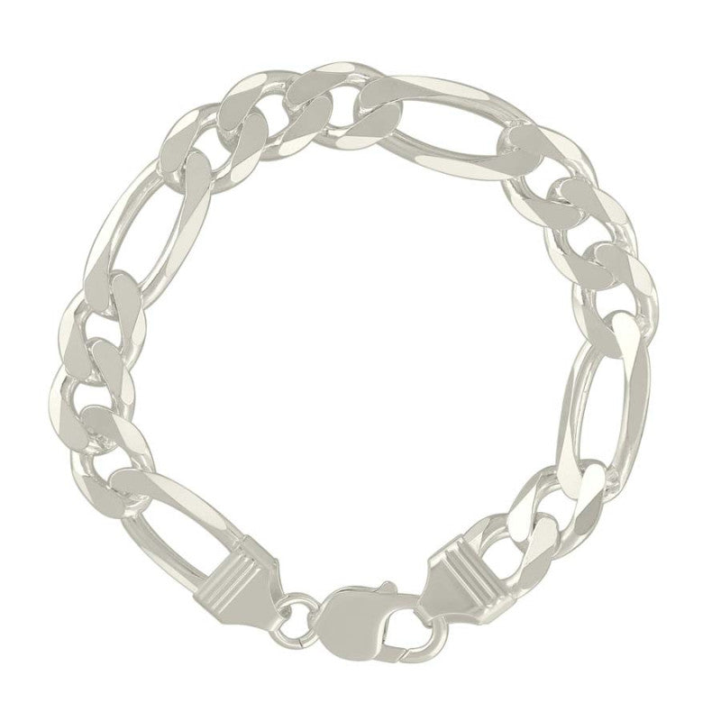 925 Silver Solid Classic Figaro 11.0mm