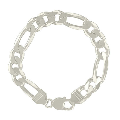 925 Silver Solid Classic Figaro 11.0mm