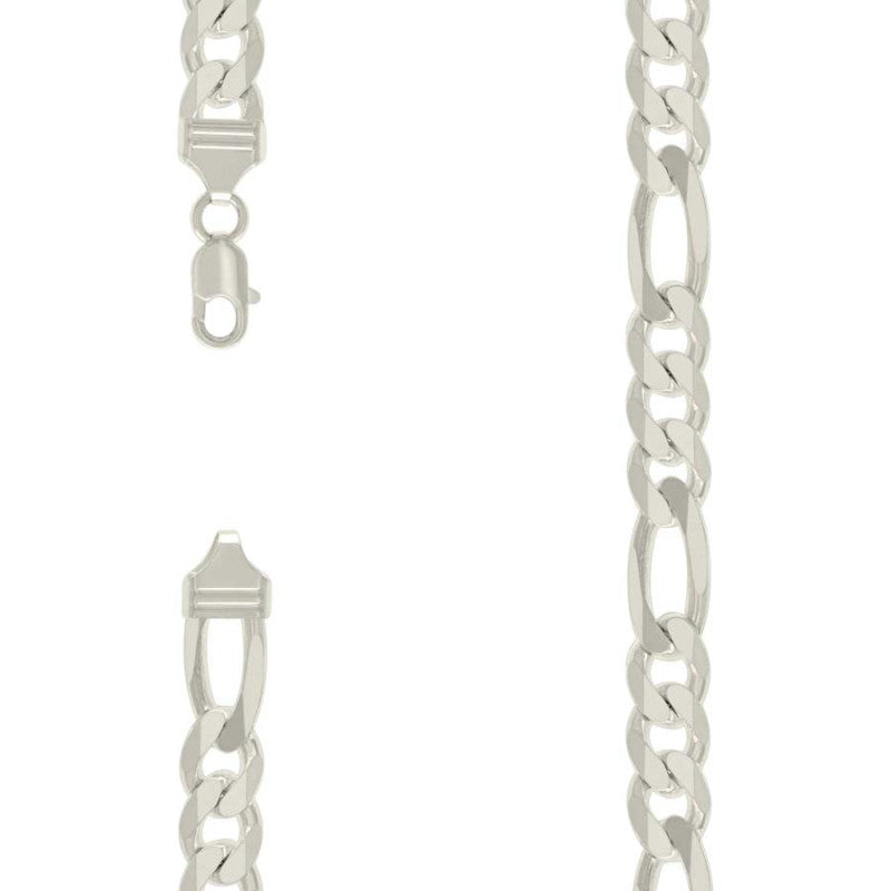 925 Silver Solid Classic Figaro 11.0mm