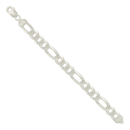 925 Silver Solid Classic Figaro 11.0mm