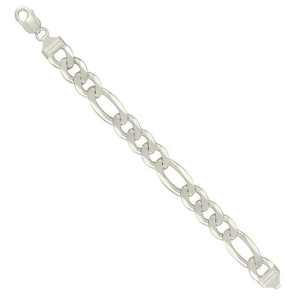 925 Silver Solid Classic Figaro 13.0mm