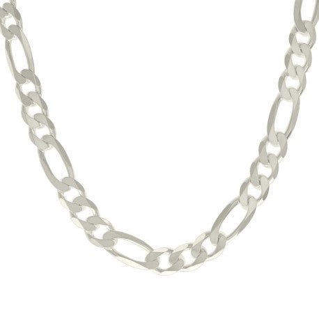 925 Silver Solid Classic Figaro 13.0mm