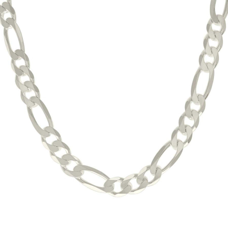 925 Silver Solid Classic Figaro 13.0mm
