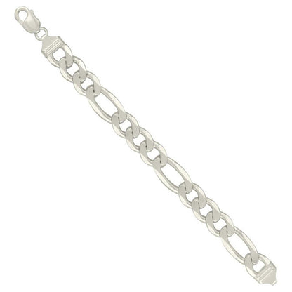 925 Silver Solid Classic Figaro 13.0mm