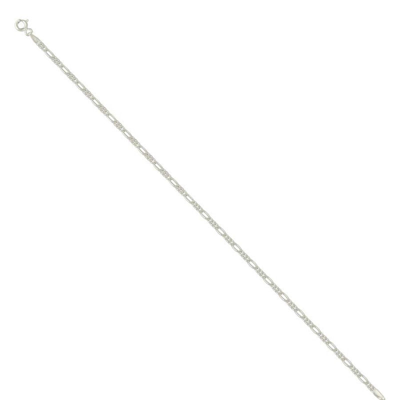925 Silver Solid Classic Figaro 2.0mm