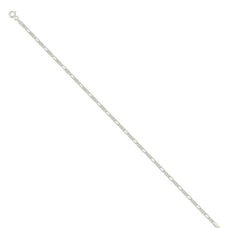 925 Silver Solid Classic Figaro 2.0mm