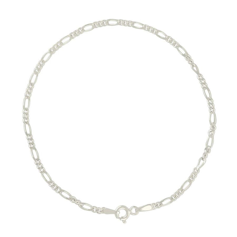925 Silver Solid Classic Figaro 2.0mm
