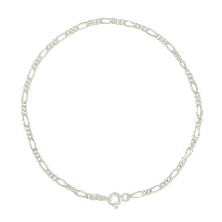 925 Silver Solid Classic Figaro 2.0mm