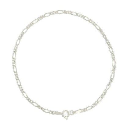925 Silver Solid Classic Figaro 2.0mm
