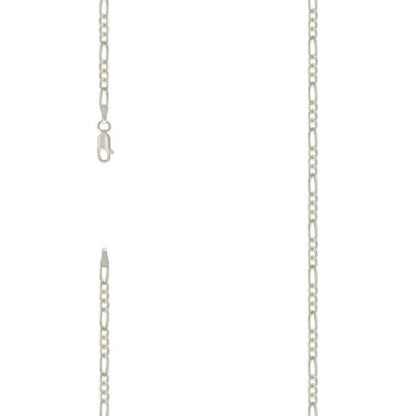 925 Silver Solid Classic Figaro 3.0mm