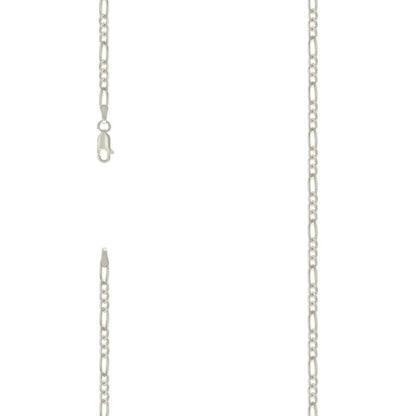 925 Silver Solid Classic Figaro 3.0mm