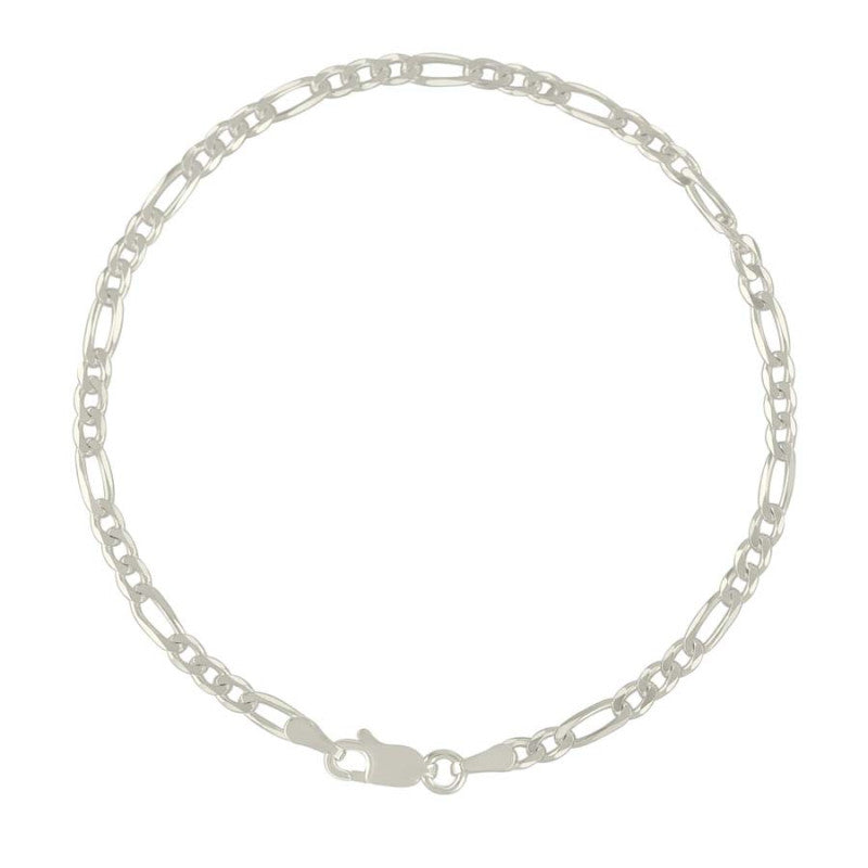 925 Silver Solid Classic Figaro 3.0mm