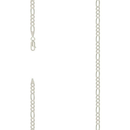 925 Silver Solid Classic Figaro 4.0mm