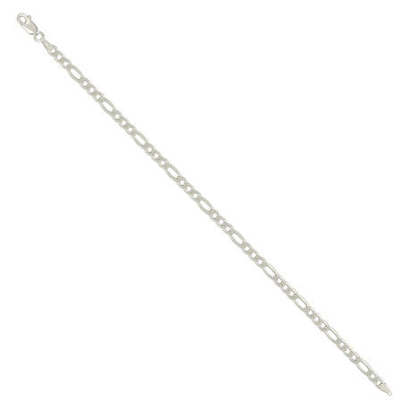 925 Silver Solid Classic Figaro 4.0mm