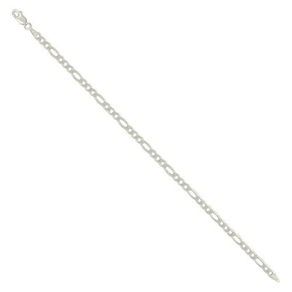 925 Silver Solid Classic Figaro 4.0mm
