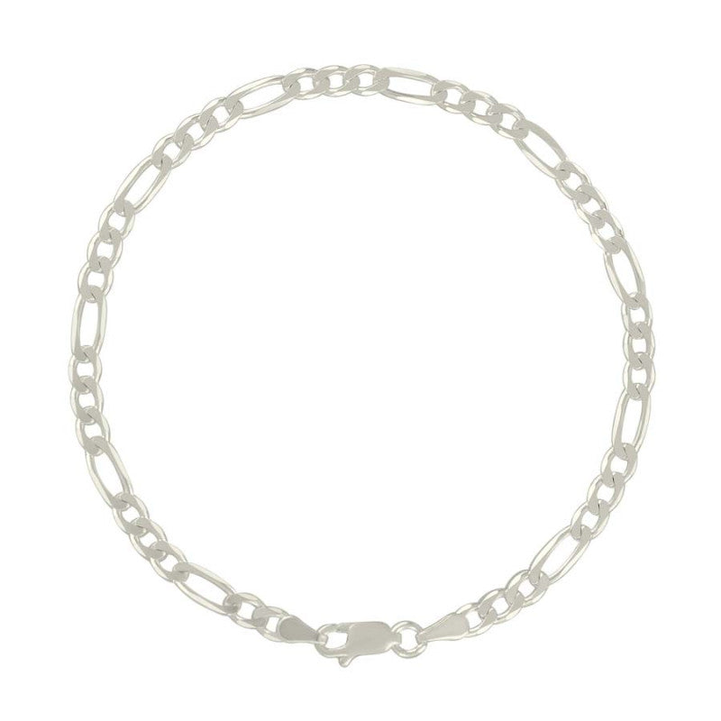 925 Silver Solid Classic Figaro 4.0mm