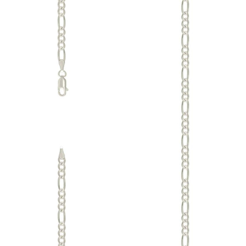 925 Silver Solid Classic Figaro 4.0mm