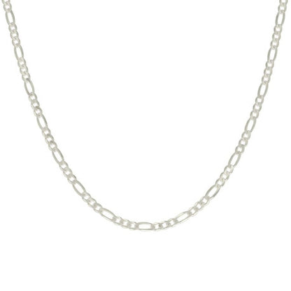 925 Silver Solid Classic Figaro 4.0mm