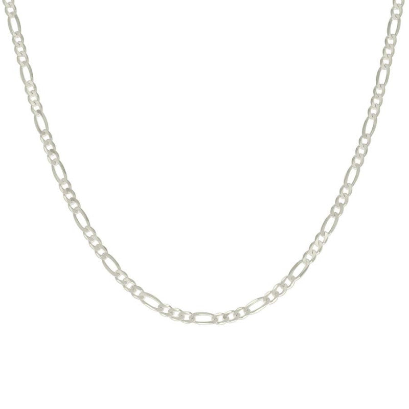 925 Silver Solid Classic Figaro 4.0mm