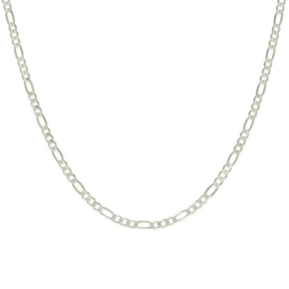 925 Silver Solid Classic Figaro 4.0mm
