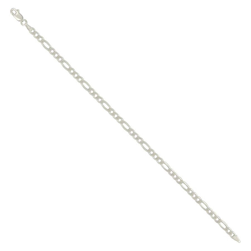 925 Silver Solid Classic Figaro 4.0mm