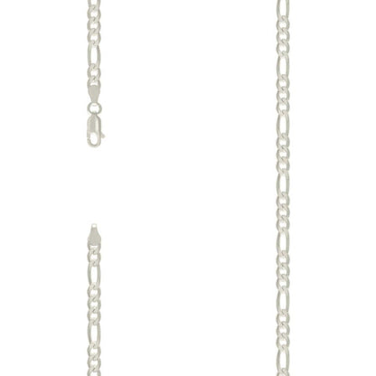 925 Silver Solid Classic Figaro 5.0mm